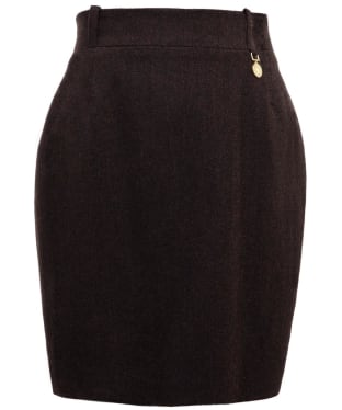 Women's Holland Cooper Regency Wool Pencil Skirt - Chocolate Herringbone