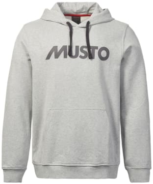 Men's Musto Cotton Logo Hoodie - Grey Melange