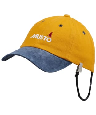 Musto Evolution Original Adjustable Fit Cotton Crew Cap - Gold / Navy