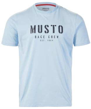 Men’s Musto Classic Short Sleeved Cotton T-Shirt - Clear Sky