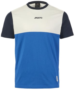 Men's Musto 64 Cotton Short Sleeved T-Shirt - Aruba Blue