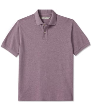 Men's R.M. Williams Organic Cotton Rod Polo Shirt - Pink / Grey Marle