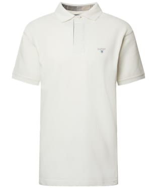 Men's Barbour Hart Short Sleeve Polo Shirt - Whisper White