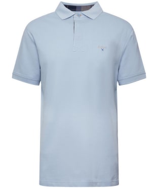 Men's Barbour Hart Short Sleeve Polo Shirt - Blue Fog