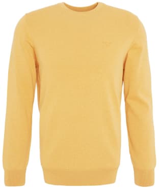 Men's Barbour Pima Cotton Crew Neck Sweater - Honey Gold 