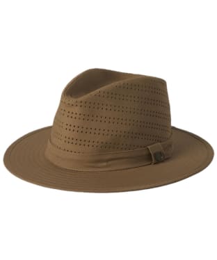 Brixton Messer Coolmax Fedora Hat - Khaki