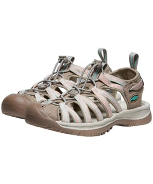 Women's KEEN Whisper Quick-Dry Sandals - Taupe / Coral