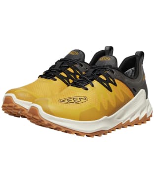Men's KEEN Zionic Waterproof Hiking Shoes - Golden Yellow / Black