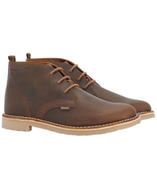 Men's Barbour Siton Desert Leather Chukka Boots - Brown