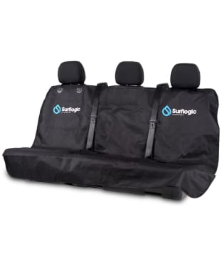 Surflogic Waterproof Triple Car Seat Cover - Black