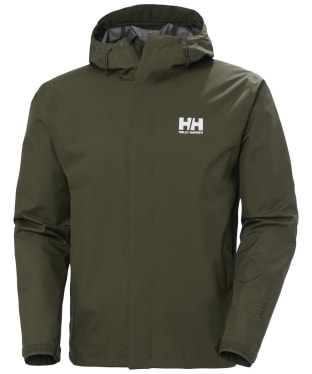 Men's Helly Hansen Seven J Waterproof Jacket - Utility Green