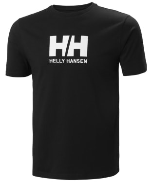 Men's Helly Hansen Logo Short Sleeved Cotton T-Shirt - Black