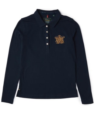 Women’s Holland Cooper Long Sleeve Crest Polo Shirt - Ink Navy