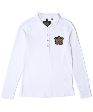 Women’s Holland Cooper Long Sleeve Crest Polo Shirt - White