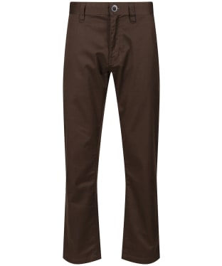 Men's Volcom Modern fit Frickin Modern Stretch Pants - Dark Brown