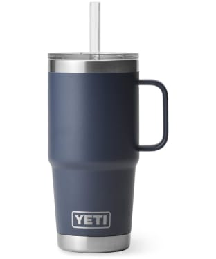 YETI Rambler 25oz Stainless Steel Vacuum Insulated Straw Mug - Navy