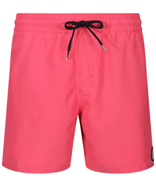 Men's Volcom Lido Solid Swimming Trunks - Washed Ruby