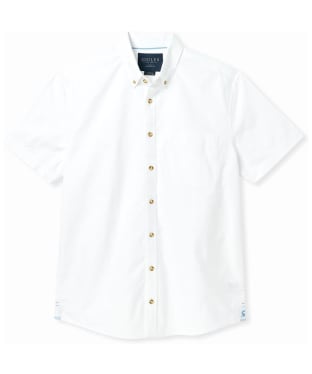 Men's Joules Short-Sleeved Oxford Shirt - White