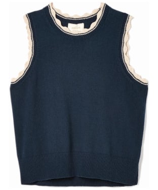 Women's Joules Claudette Knitted Vest Top - Navy
