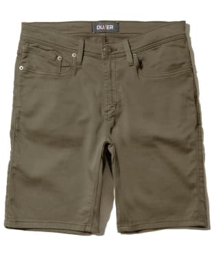Men’s Duer No Sweat Mid Rise Slim Fit Cotton Blend Shorts - Army Green