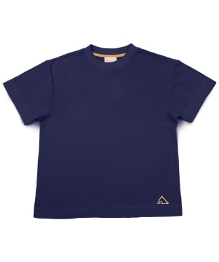 Hay Life Waffle Boxy T-Shirt - Navy