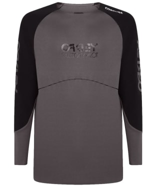 Men's Oakley Maven Scrub Long Sleeve Bike Jersey - Black / Grey