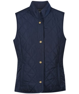 Women's Ariat Woodside Quilted Button Vest - Navy