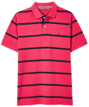 Men's Joules Filbert Polo Shirt - Pink / Navy Stripe