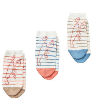 Women's Joules Rilla Trainer Socks - Multi Stripe