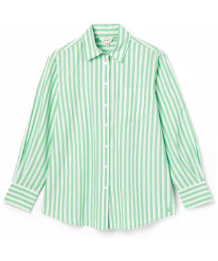 Women's Joules Amilla Shirt - Green Stripe