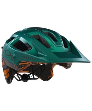 Men's Oakley DRT5 Maven EU MIPS MTB Cycling Helmet - Satin Viridian / Grey Duality Swirl