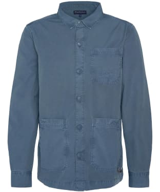 Men's Barbour Dewsbury Garment Dyed Overshirt - Dark Slate