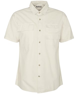 Men's Barbour Catterick Regular Short Sleeve Oxford Shirt - Rainy Day