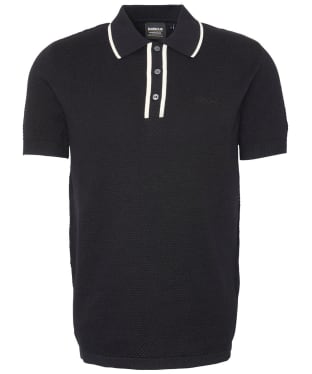 Men's Barbour International Newgate Short Sleeve Polo Shirt - Black