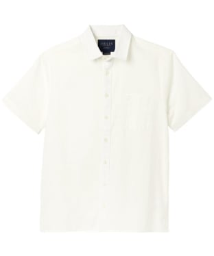 Men's Joules Short Sleeve Linen Shirt - White