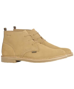Men's Barbour Siton Desert Leather Chukka Boots - Sand Suede