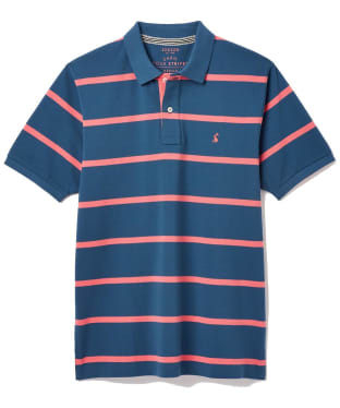 Men's Joules Filbert Polo Shirt - Blue / Pink Stripe