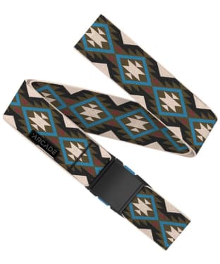 Arcade Twilight Stretch Webbing Belt - Oat / Turquoise