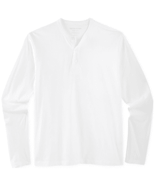 Men's Outerknown Sojourn Long Sleeve Henley Tee - Bright White