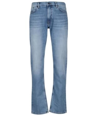 Men's GANT Classic Regular Fit Mid Rise Jeans - Light Blue Vintage
