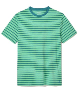 Men's Joules Boathouse T-Shirt - Green / Blue Stripe