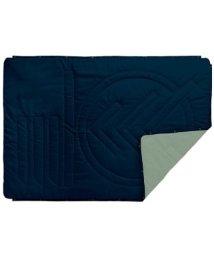 Voited Classic Ripstop Insulated Outdoor Pillow Blanket - Ocean Navy / Cameo Green