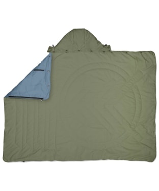 Voited Ripstop Travel Outdoor Hooded Blanket - Olive / Mountain Spring