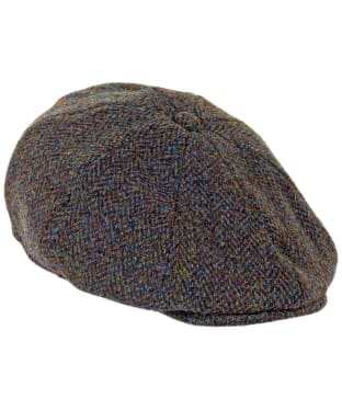 Heather Arran Harris Tweed 8-Piece Cap - Forest