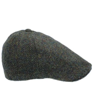 Heather Mallaig Harris Tweed Duckbill 6-Piece Cap - Forest