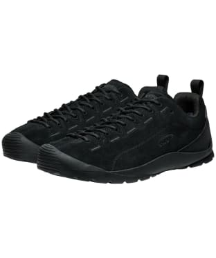 Men's KEEN Jasper Waterproof Leather Trainers - Black