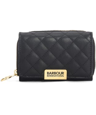 Women's Barbour International Aurora Tri Fold Purse - Black