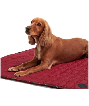 Barbour Dog Bone Quilted Blanket - Cranberry