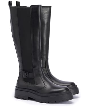 Women's Barbour International Alicia Tall Chelsea Boots - Black