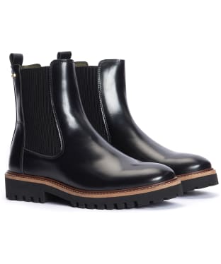 Women's Barbour Harmby Chelsea Boots - Black Polido